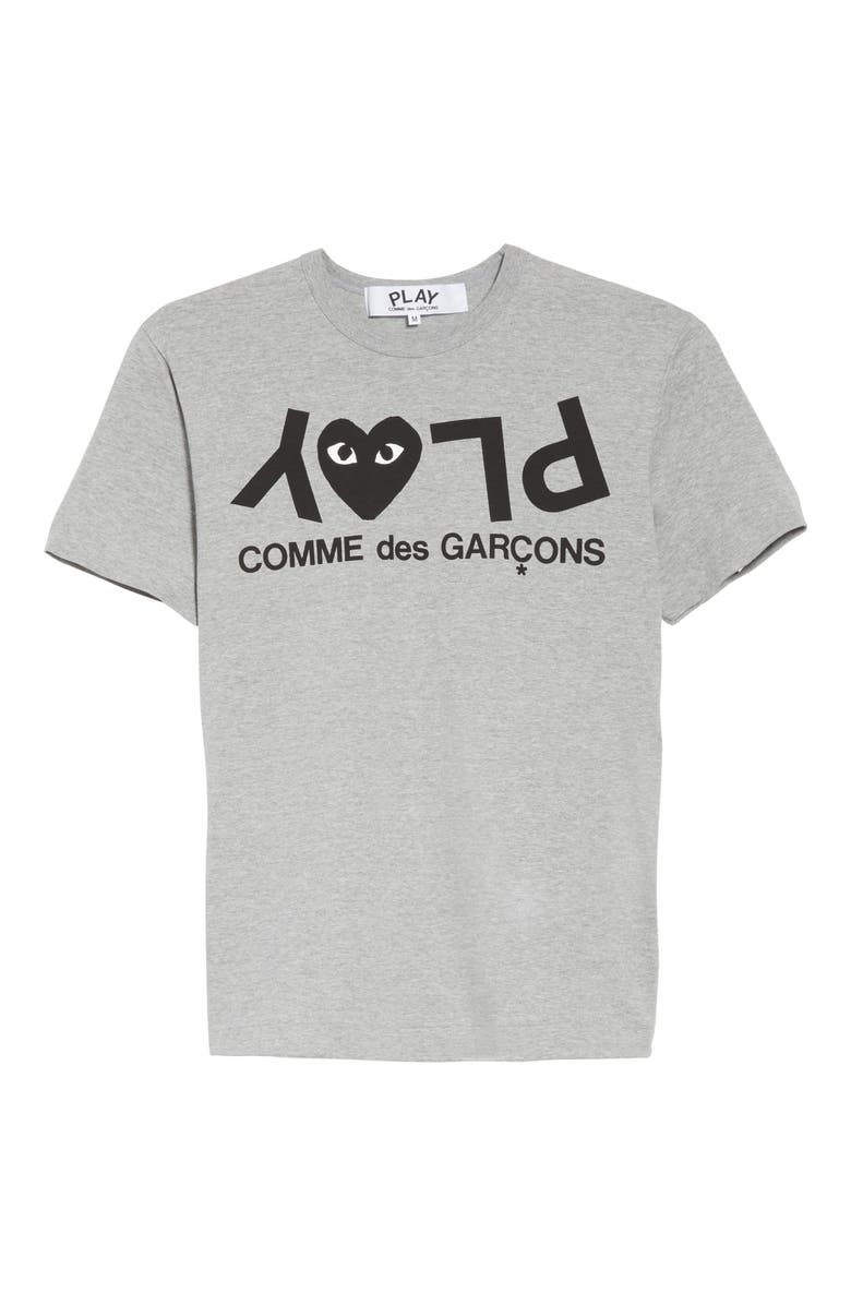 Comme des Garçons PLAY Upside Down Graphic Tee, Alternate, color, 