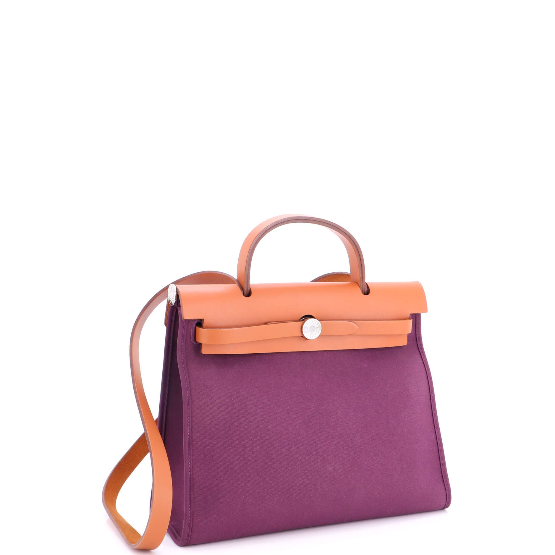 Herbag Zip Leather and Toile 31, Alternate, color, Red