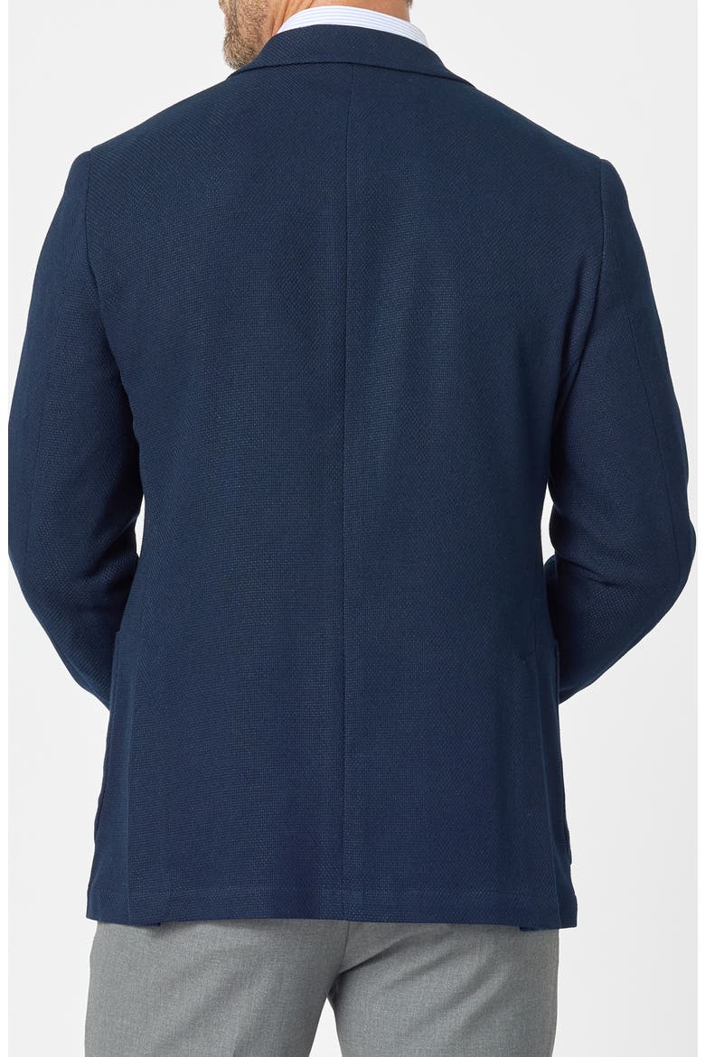 Hopsack Knit Sport Coat, Alternate, color, NAVY