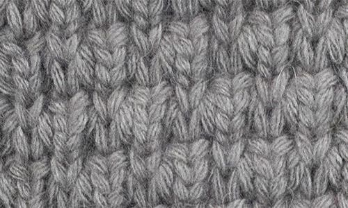 Portolano Chunky Knit Gloves In Gray