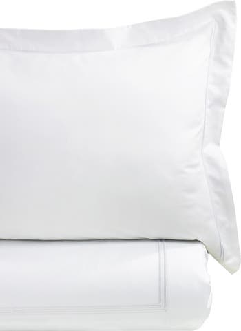 Dual Stripe Embroidered 600 Thread Count Cotton Duvet Set