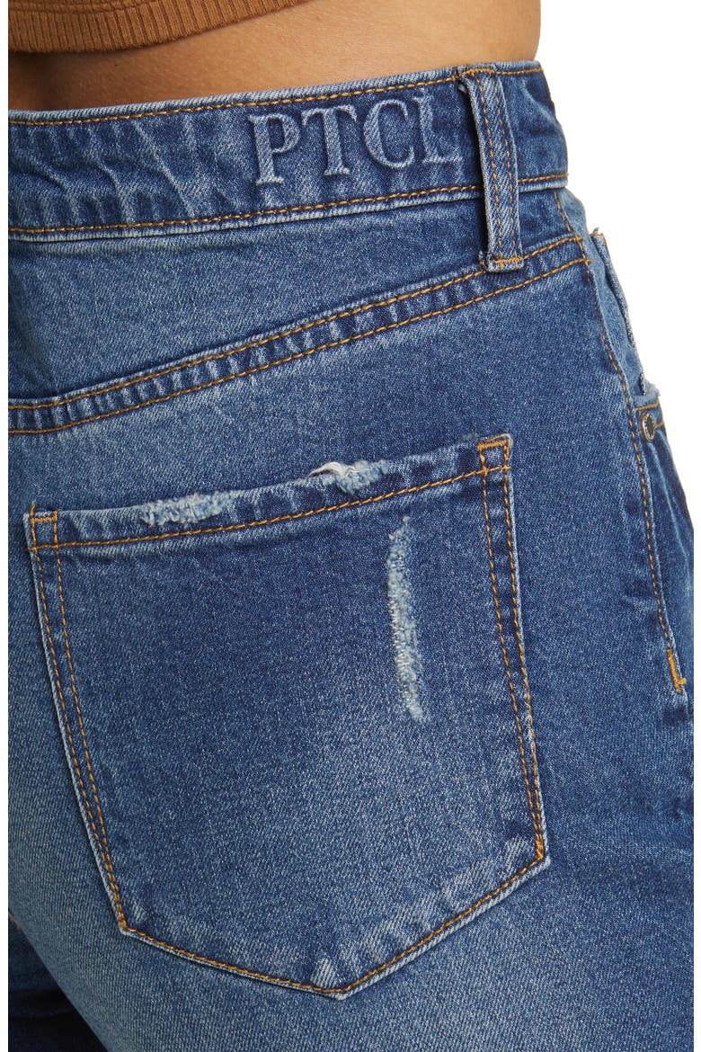 High Waist Relaxed Straight Leg Jeans, Alternate, color, INDIGO DARK WASH