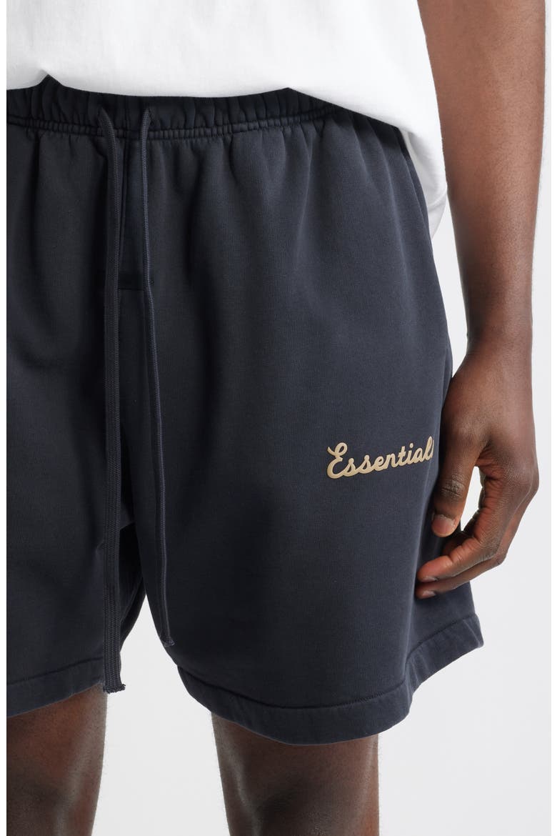 Classic Fit Training Logo Sweat Shorts, Alternate, color, CONCRETE/DARK CONCRETE HEATHER