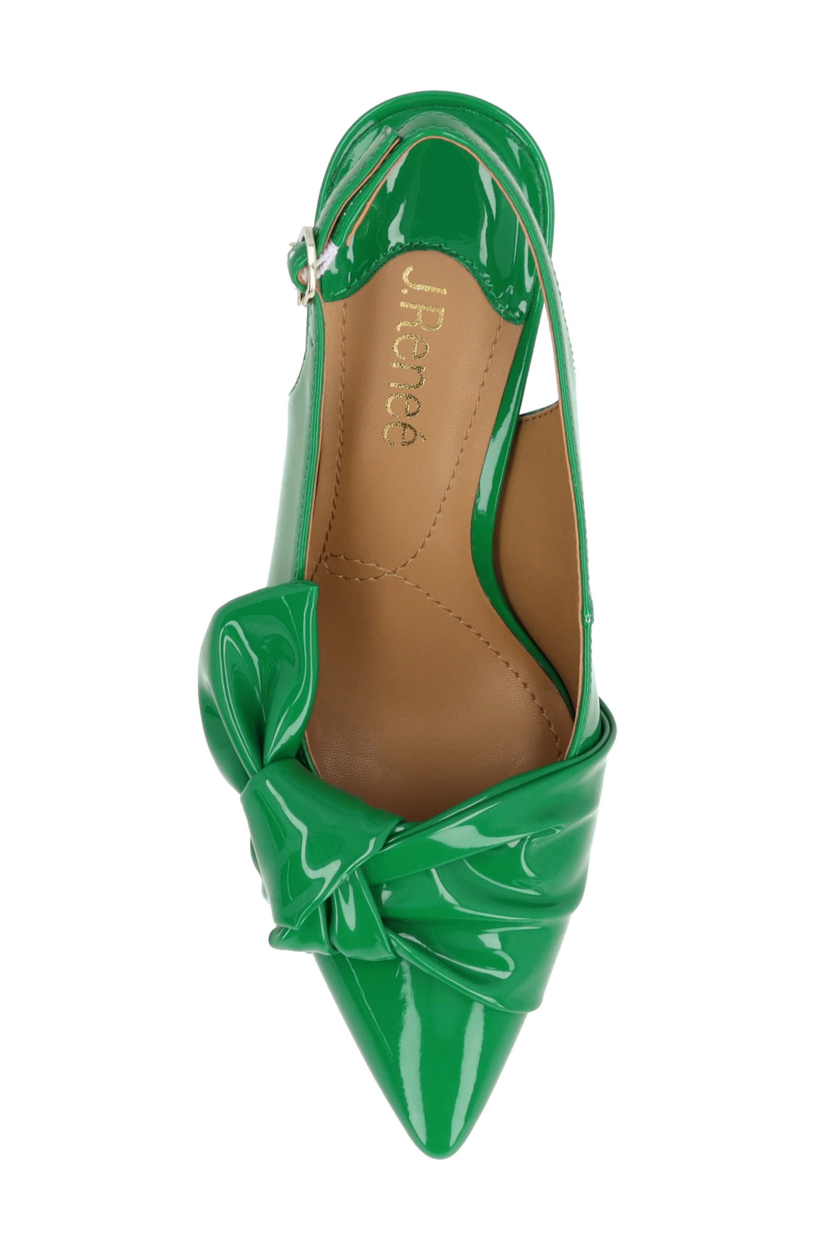 J. Reneé Lenore Pointed Toe Slingback Pump, Alternate, color, Green
