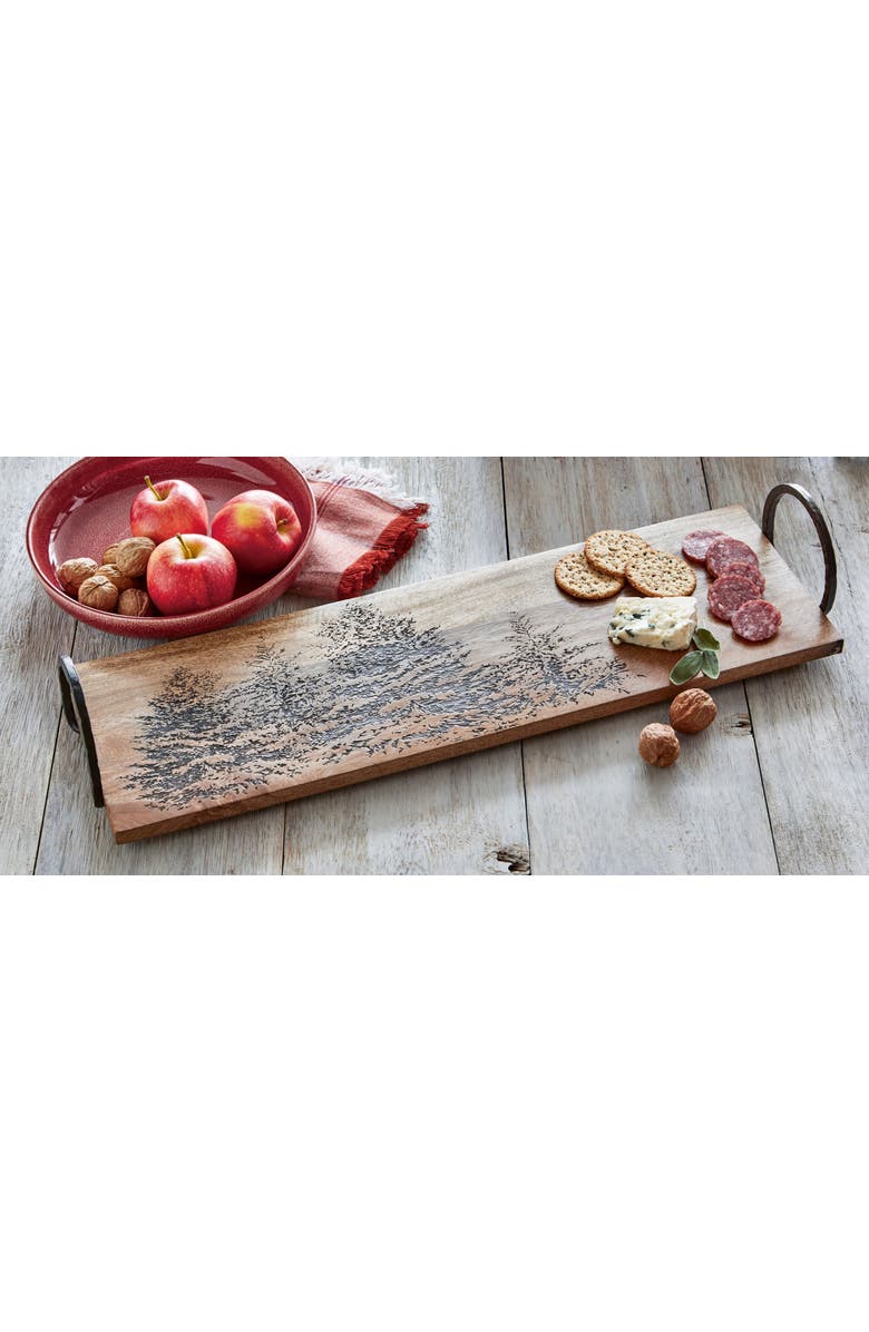 tag Winter Sketches Brunch Board Natural Wood Serving Tray, Alternate, color, 