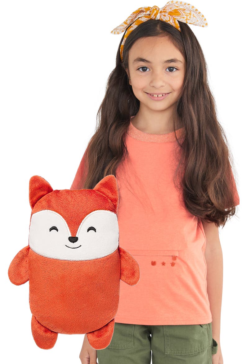 Flynn the Fox 2-in-1 Stuffed Animal T-Shirt, Alternate, color, BURNT ORANGE MARL
