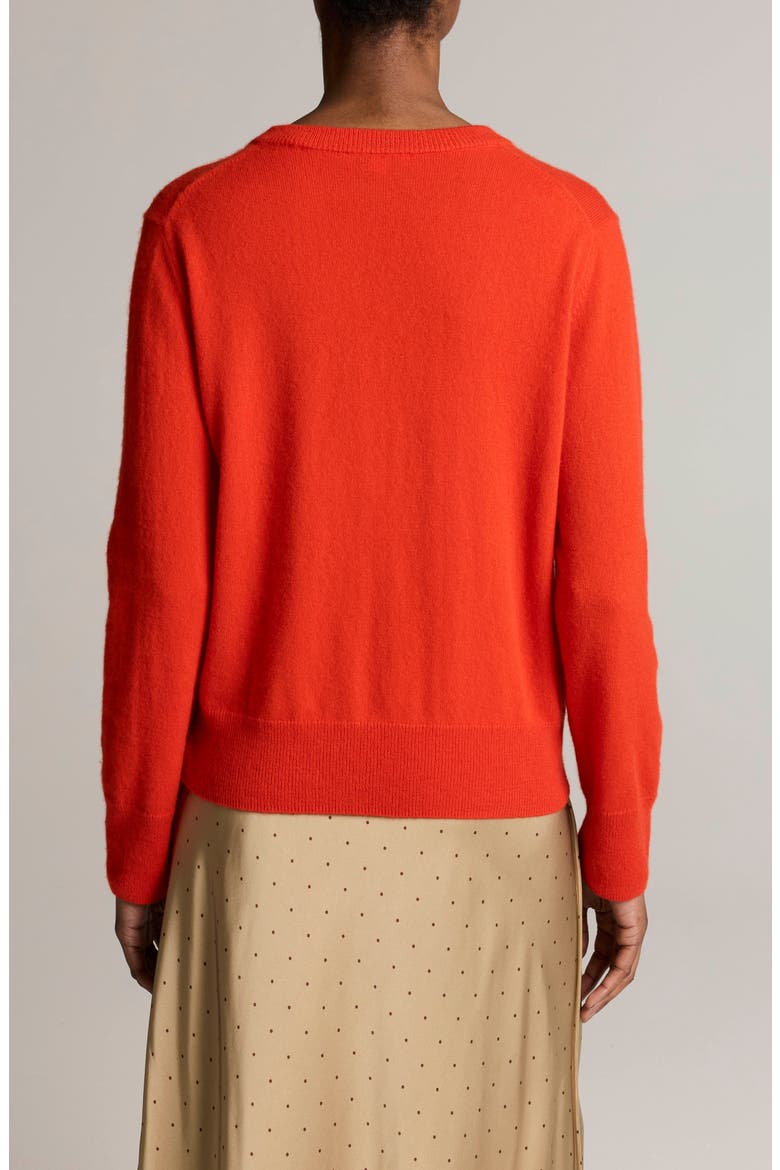 V-Neck Cashmere Sweater, Alternate, color, CRIMSON