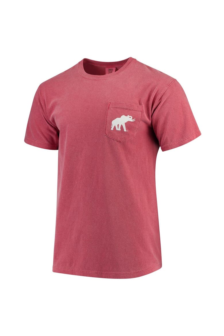 Men's Crimson Alabama Crimson Tide Tuskwear Comfort Colors Crest T-Shirt, Alternate, color, Crimson