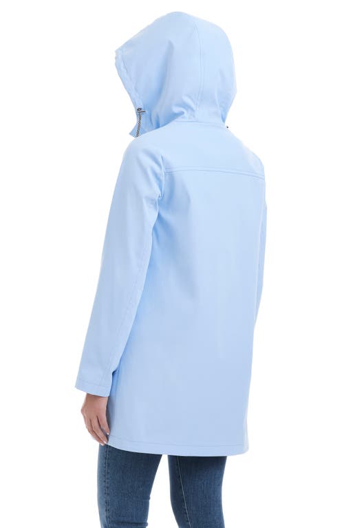 Kate Spade New York Hooded Rain Jacket In Clear Sky