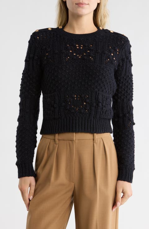 Embellished Patch Pocket Sweater
