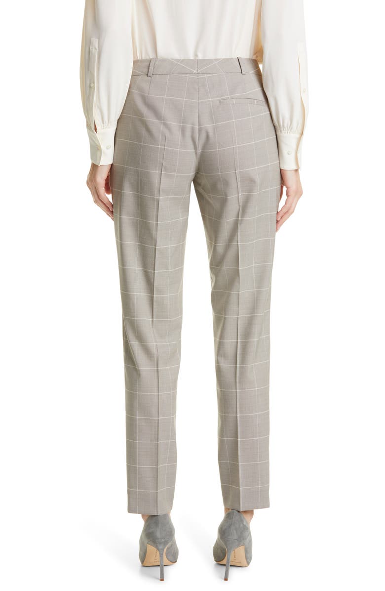 BOSS Tiluna Slim Wool & Silk Suit Pants, Alternate, color,