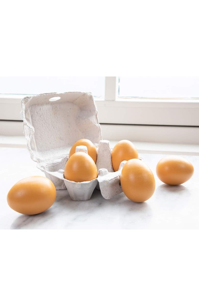 NEW CLASSIC TOYS Wooden Eggs 6-pieces, Alternate, color, Multi