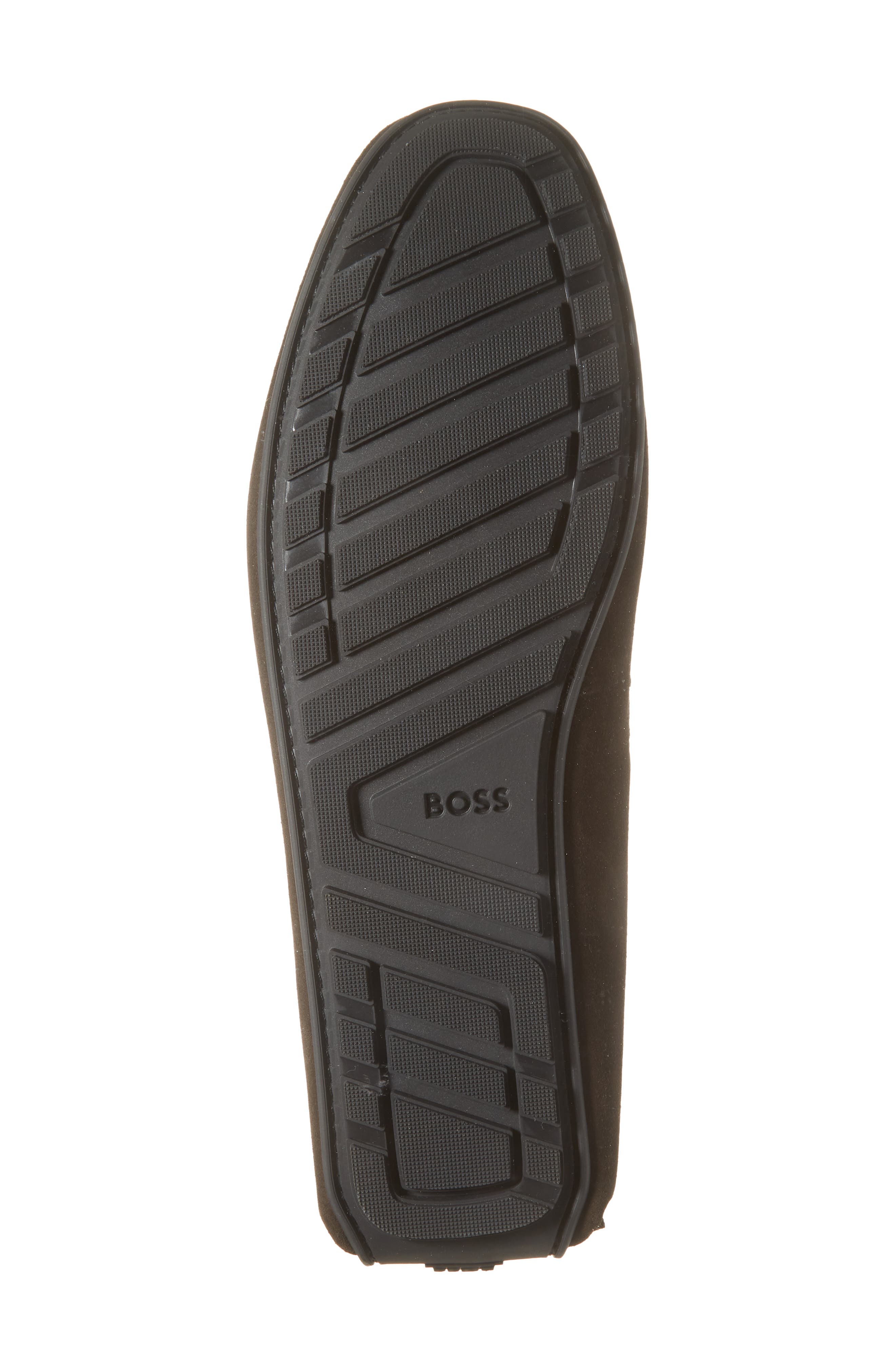 BOSS Noel Leather Loafer, Alternate, color, Dark Brown