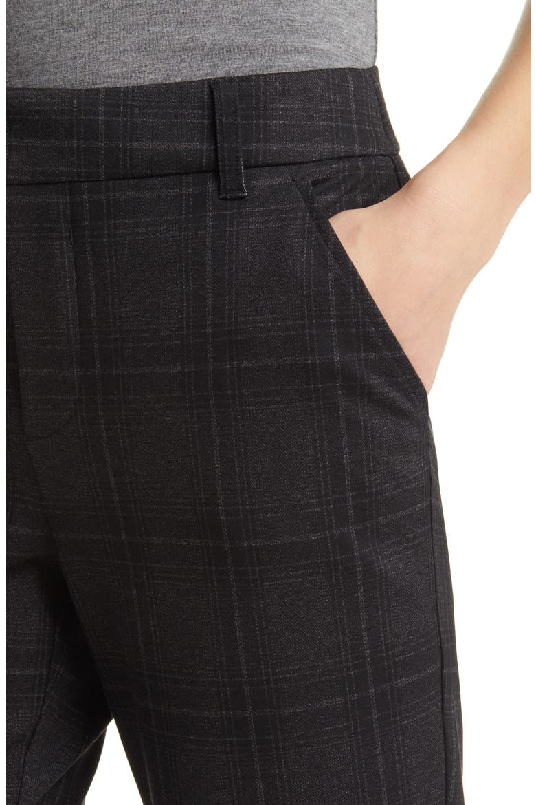 'Ab'Solution High Waist Crop Pants, Alternate, color, CHARCOAL BLACK