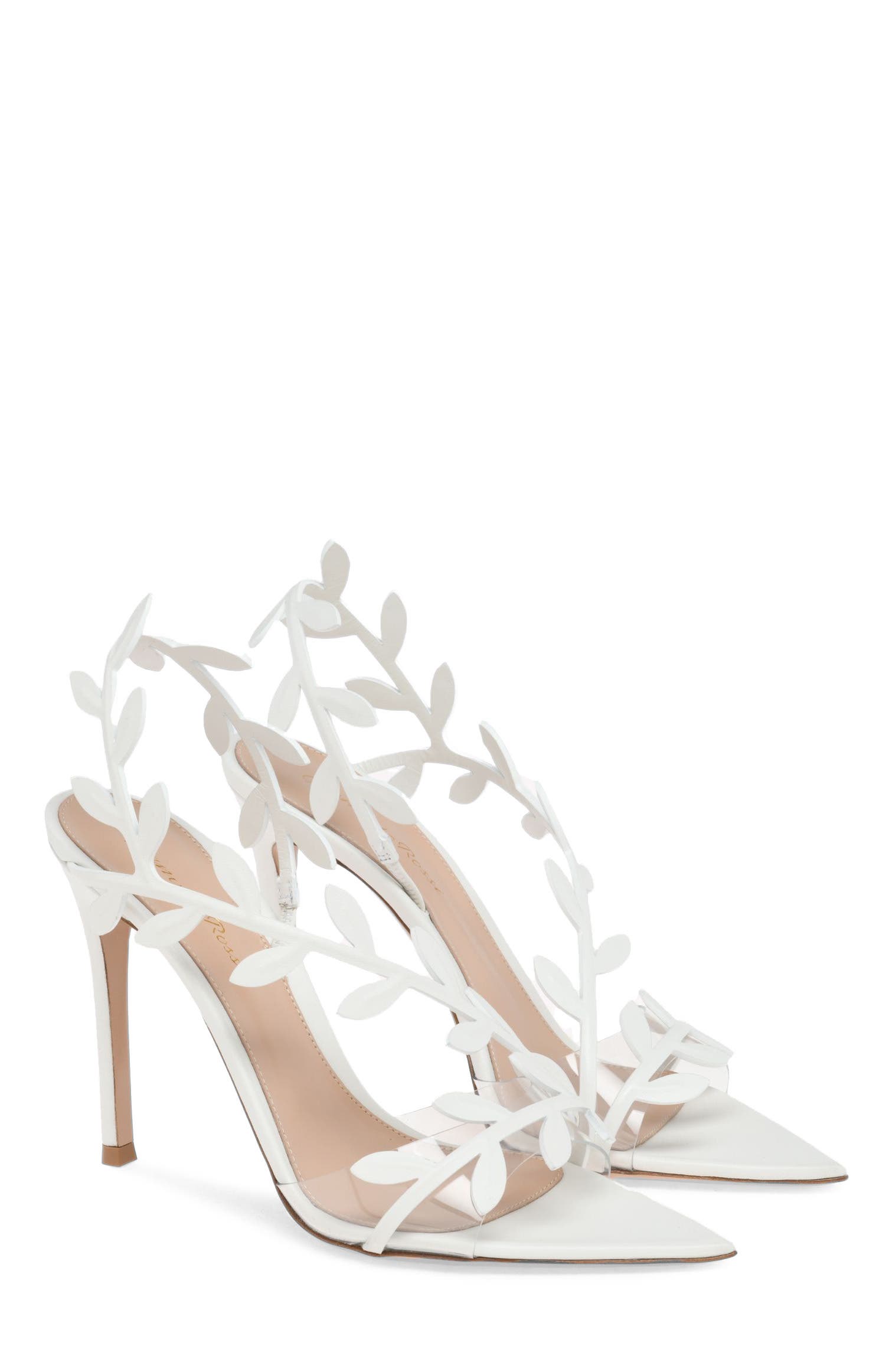 Gianvito Rossi Flavia Sandals, Alternate, color, White