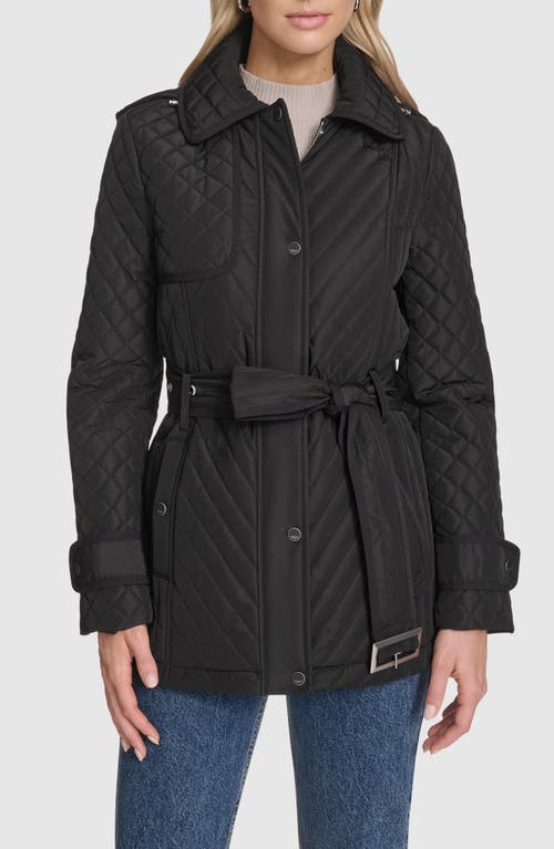 Andrew Marc Brinklee Water Resistant Quilted Jacket In Black