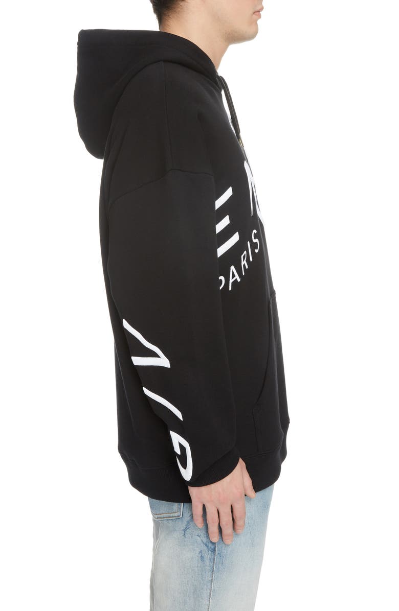 Givenchy Refracted Hooded Sweatshirt, Alternate, color, 