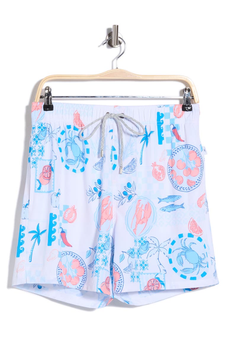 Volley Swim Shorts, Alternate, color, WHITE