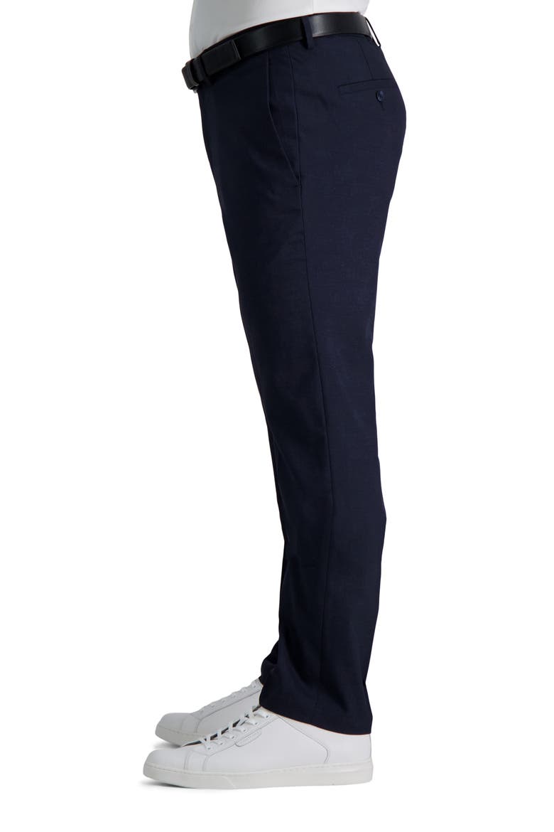 Sharkskin Slim Fit Stretch Dress Pant, Alternate, color, DARK NAVY
