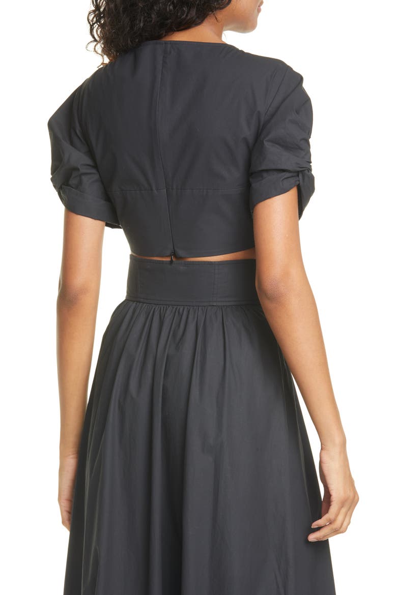 Ryan Crop Top, Alternate, color, BLACK