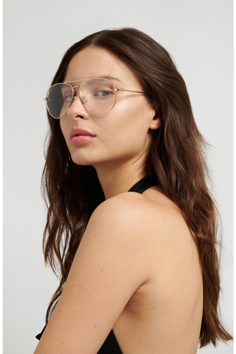 58mm Pilot Optical Glasses, Alternate, color, GOLD