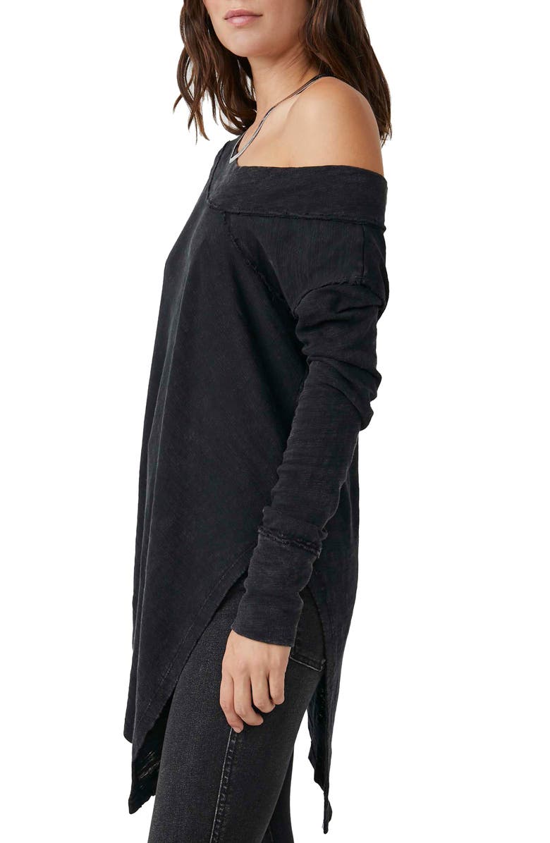 Free People To the Right Off the Shoulder Knit Top, Alternate, color,