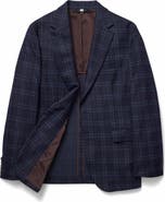 Bonobos Italian Wool Blend Windowpane Blazer