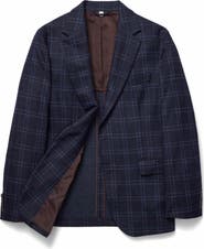Bonobos Italian Wool Blend Windowpane Blazer