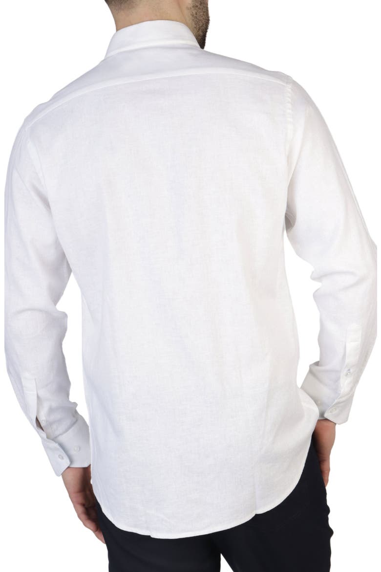 Linen Blend Shirt, Alternate, color, WHITE DOVE
