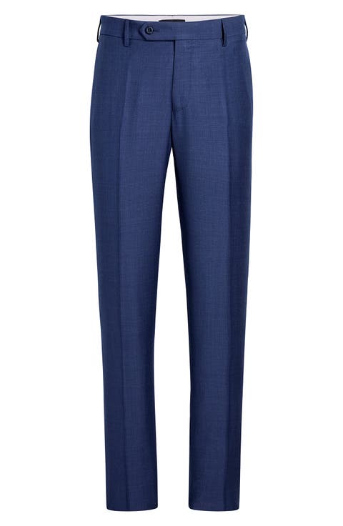 Parker Classic Wool Sharkskin Dress Pants