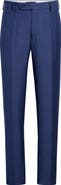Zanella Parker Classic Wool Sharkskin Dress Pants