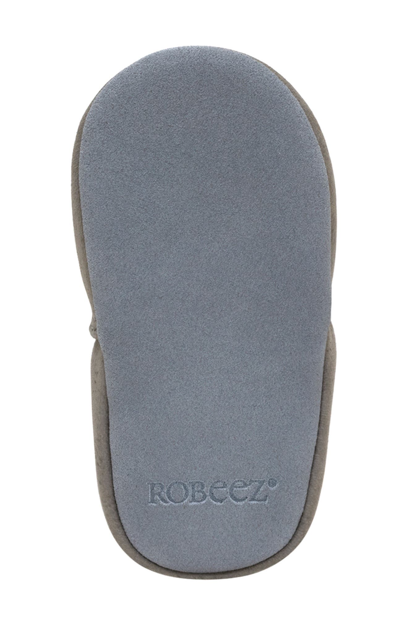 Robeez<sup
®</sup
 Ramsey Crib Shoe, Alternate, color, Grey