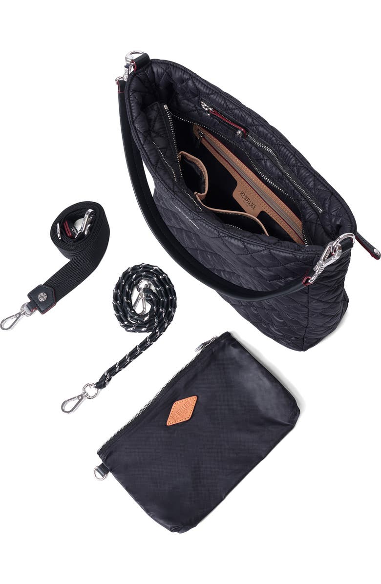 MZ Wallace Crosby Quilted Nylon Hobo Bag, Alternate, color,