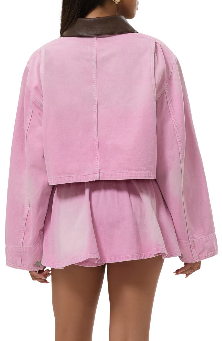 AFRM Tanner Crop Utility Jacket, Alternate, color, Soft Pink Wash