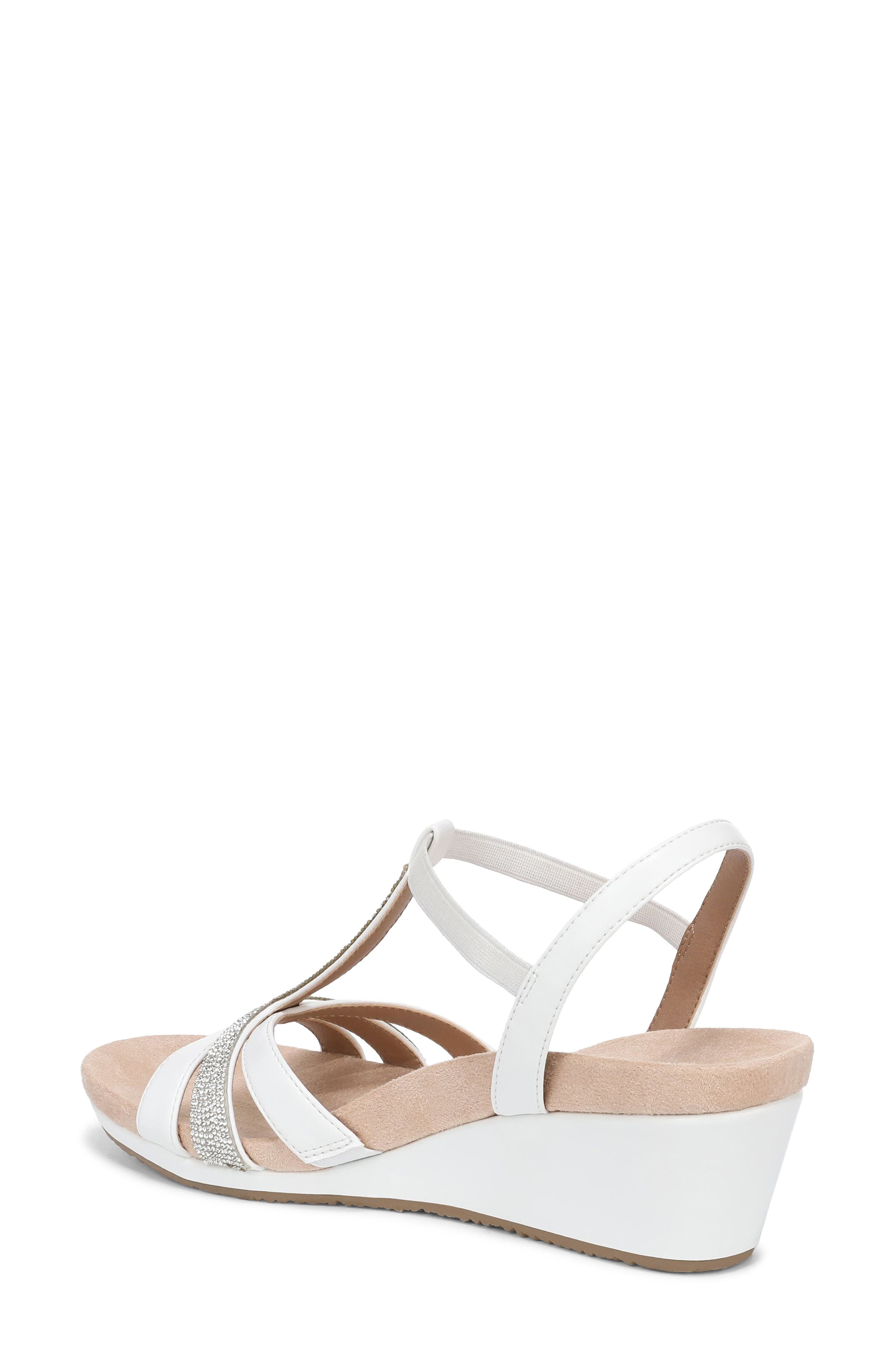 Mimosa Slingback Platform Wedge Sandal, Alternate, color, WHITE
