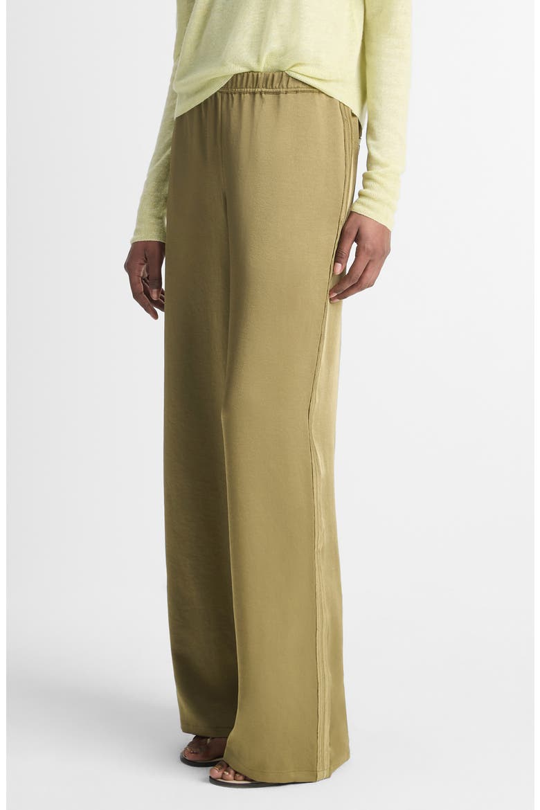 Side Stripe Wide Leg Pants, Alternate, color, EARTHLY