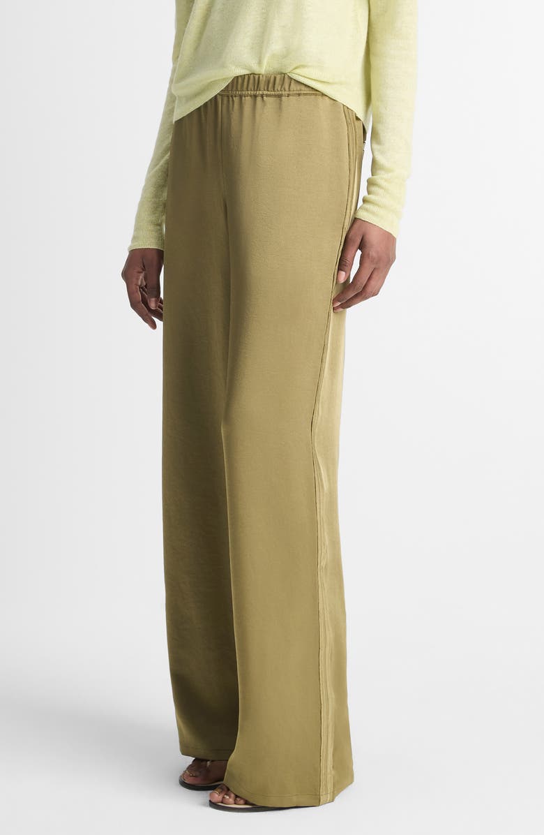 Vince Side Stripe Wide Leg Pants, Alternate, color, Earthly