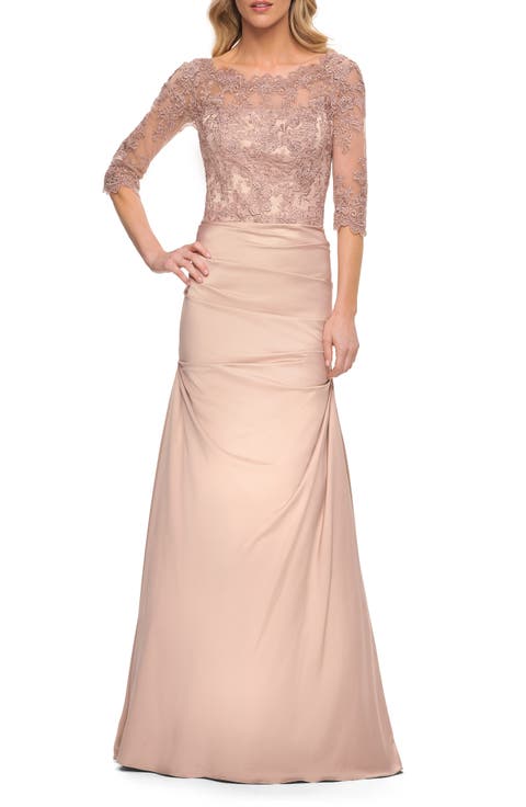 Classic Floral Lace Gown