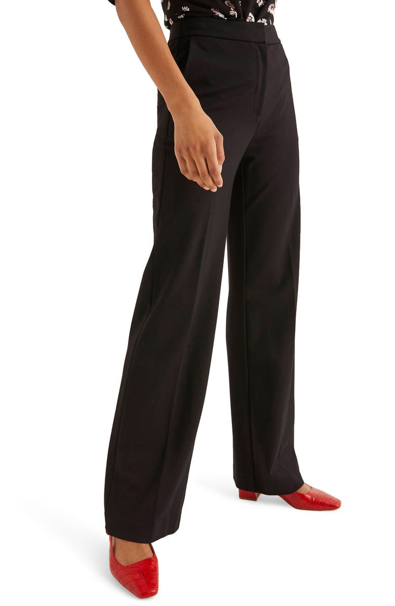Boden Hampshire Wide Leg Ponte Pants, Alternate, color,