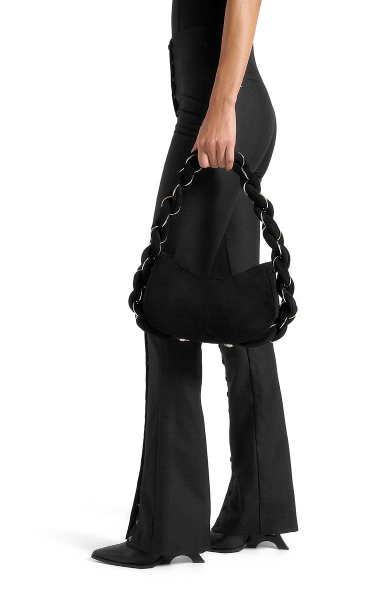 Manière De Voir Therese Tailored Button Detail Trousers, Alternate, color, Black