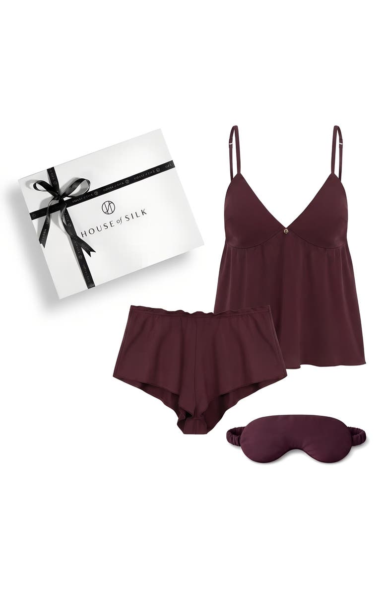 House Of Silk Cheri Set, Main, color, Plum