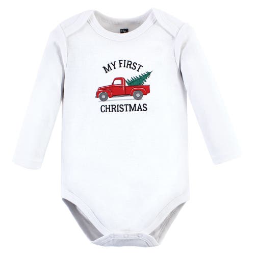 Hudson Baby Essential Long-sleeve Cotton Bodysuit Triple Set