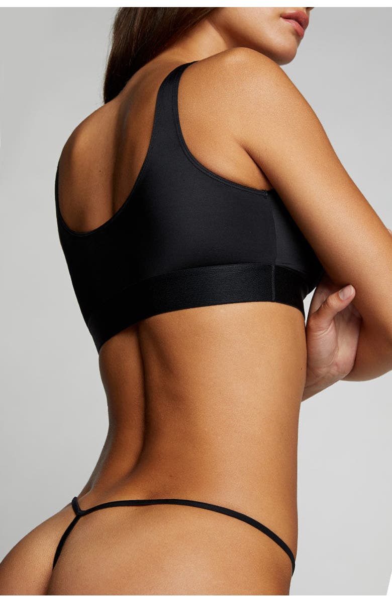 Negative Underwear Glacé String Thong, Alternate, color, Black