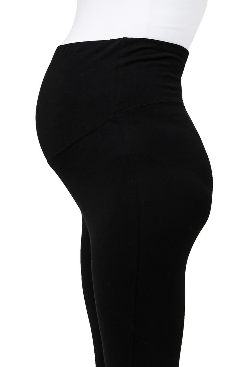 Ripe Maternity Organic Over Bump 3/4 Legging, Alternate, color, Black