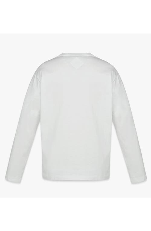 Mcm Essential Laurel Logo Shirt In Organic Cotton In White