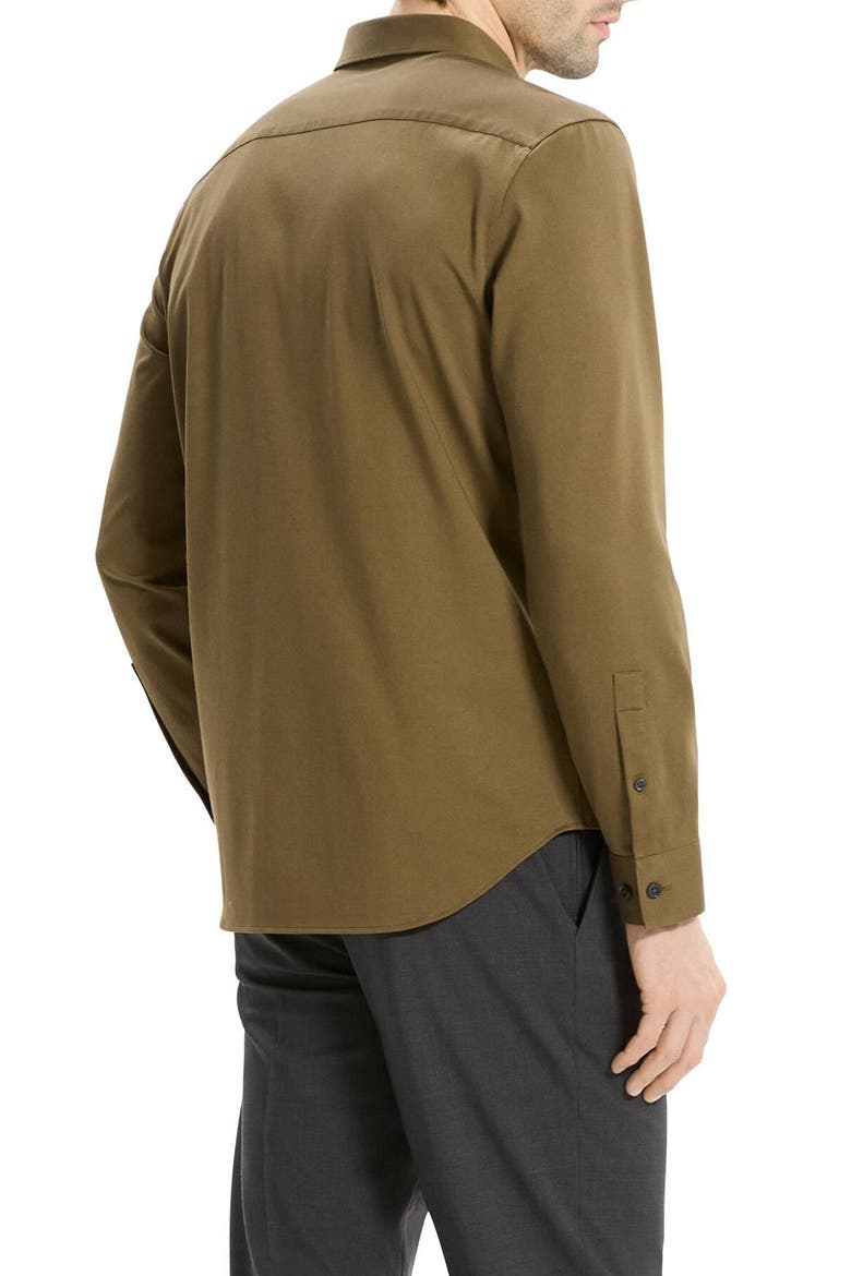 Sylvain ND Structure Knit Button-Up Shirt, Alternate, color, DUFFLE