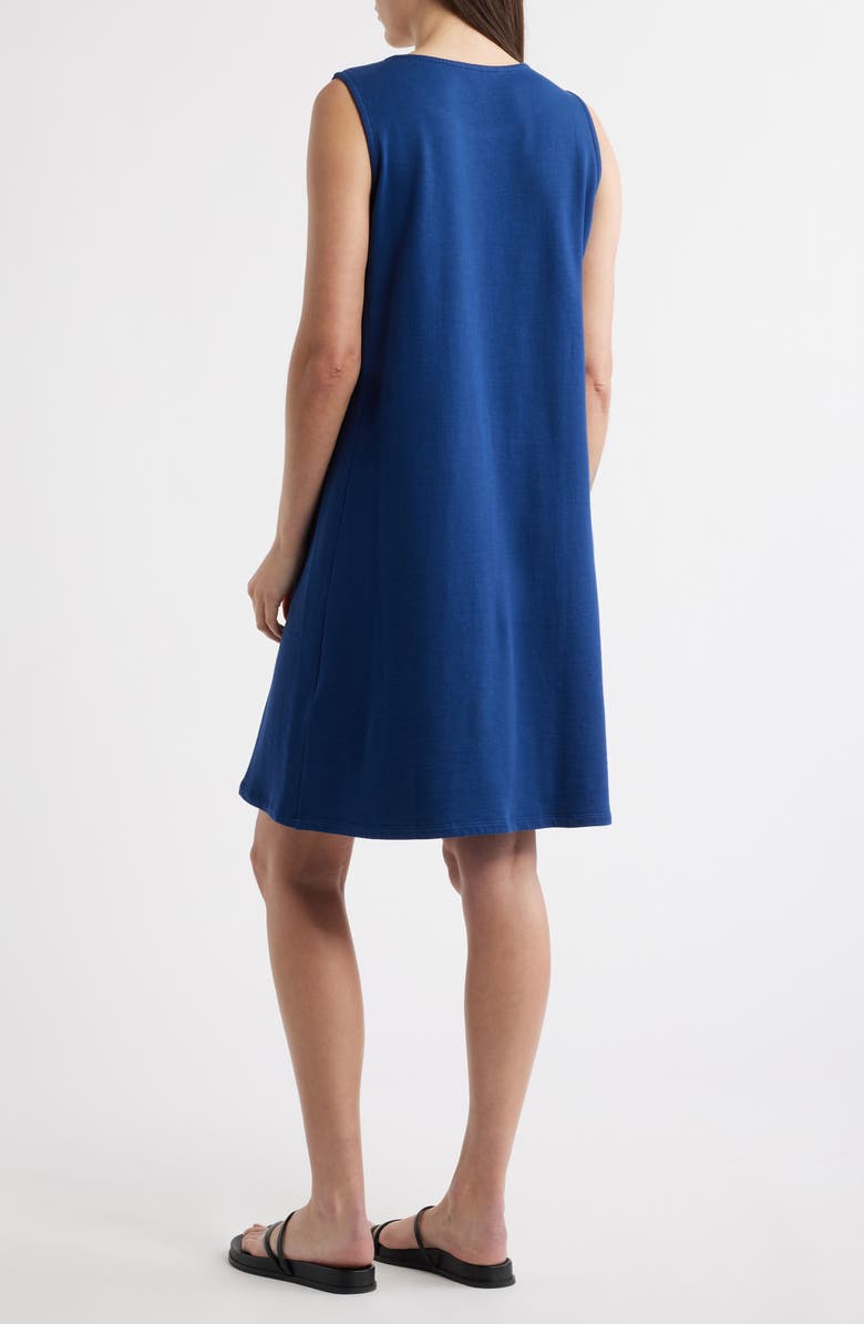 Eileen Fisher Round Neck Sleeveless A-Line Dress, Alternate, color, Deep Dive