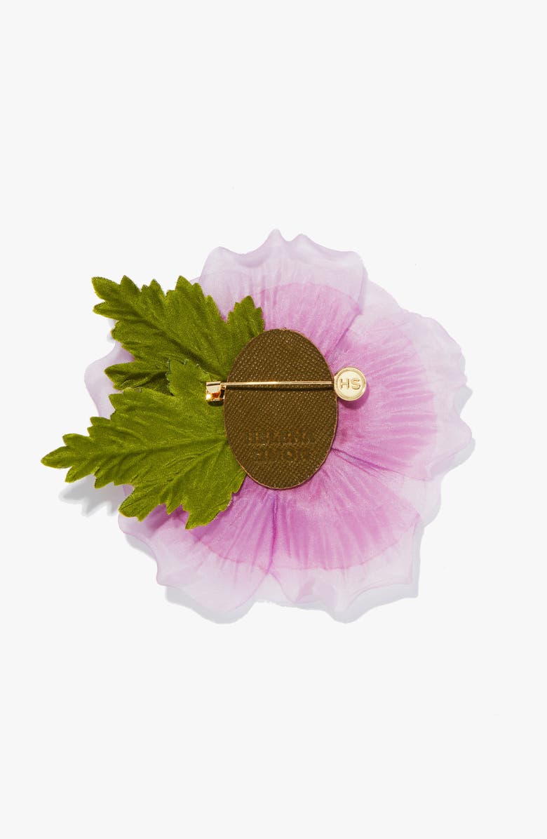 Helena Simon The Lavender Anemone Floral Brooch, Alternate, color, Lavender