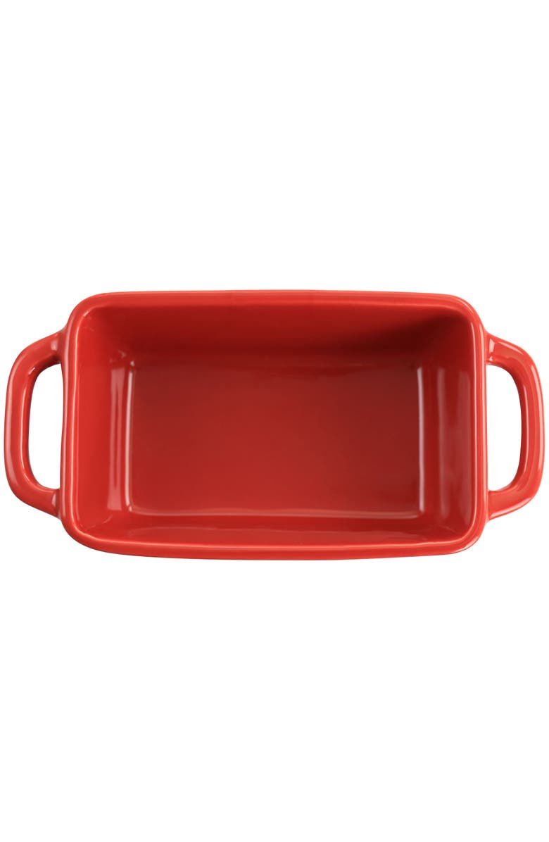 Crock-pot Appleton 6 Piece 12 Ounce Stoneware Mini Loaf Pan Baker Set, Alternate, color, Red