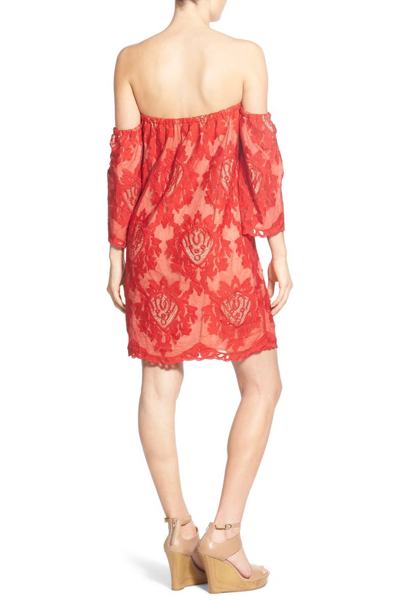 STOREE Lace Off the Shoulder Dress, Alternate, color, 